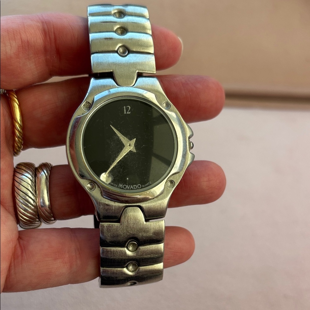 Movado museum men’s Black and Silver - Picture 5 of 6